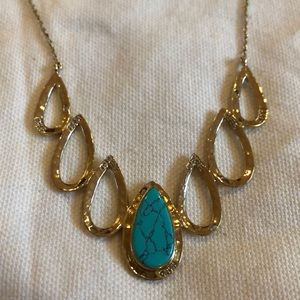 Melinda Maria Turquoise statement necklace